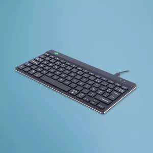 R-Go Tools Compact Break RGOCOFRWDBL tastatūra USB AZERTY Franču Melns