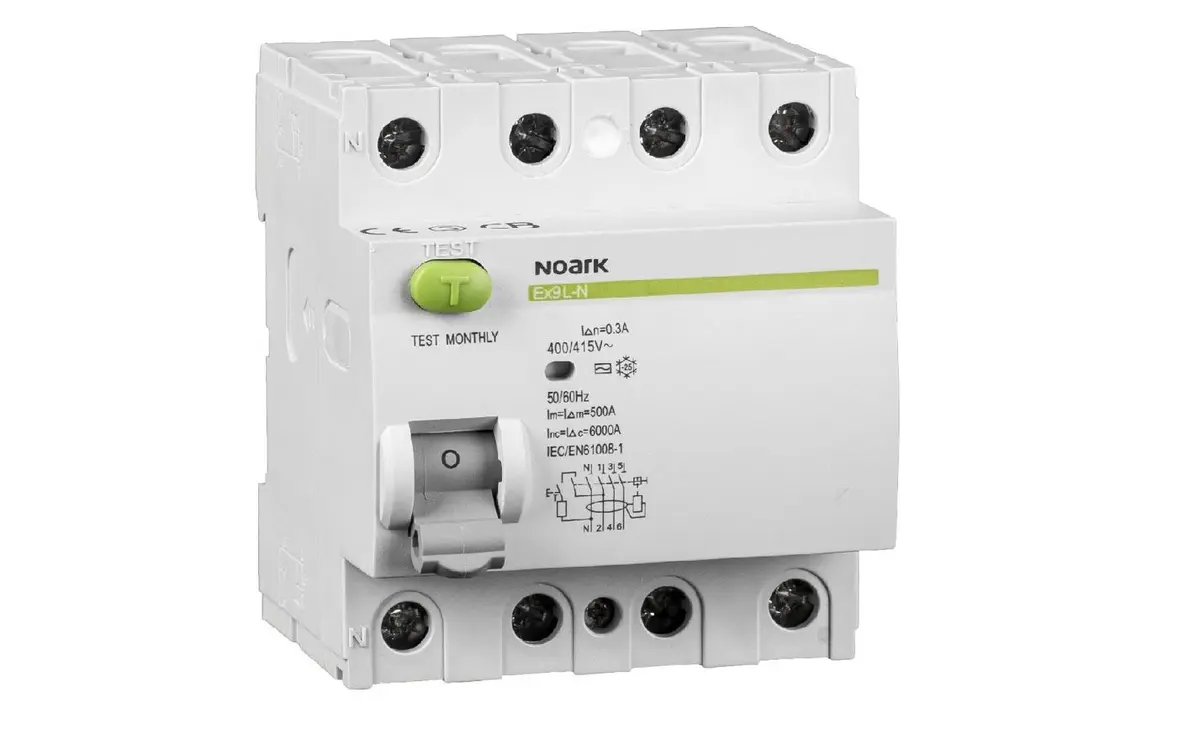 Noark Ex9L-N RCD 4P 40A 30mA Photo 2