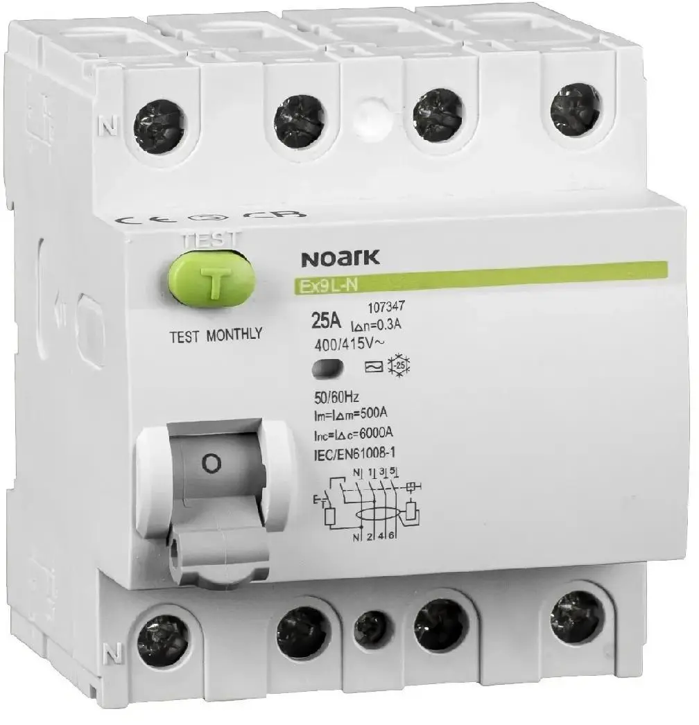 Noark Ex9L-N RCD 4P 40A 30mA Photo 3