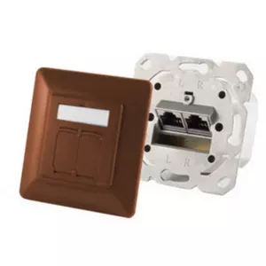 ShiverPeaks S-Conn BS74280-BR розетка 2 x RJ-45 коричневая