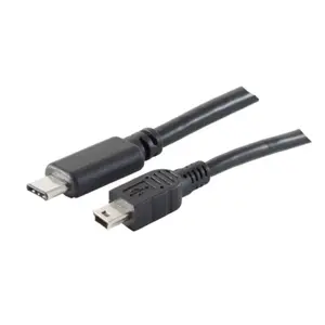 USB кабель S/CONN 77144-3.0 USB 2.0 2м USB C Mini-USB A черный