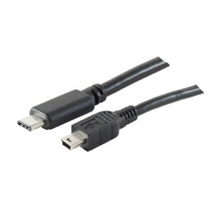 S-Conn 77144-1.8 USB cable 1.8 m USB 2.0 USB C Mini-USB B Black