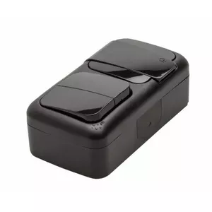Switch and Socket Unit Viko by Panasonic 9055 5182 — IP54 2‑pole, Black