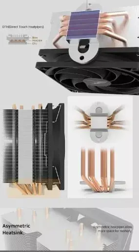 ZALMAN CNPS10X PERFORMA ST CPU cooler 120mm 4 heat pipes Photo 7