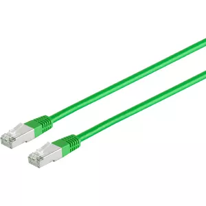 Patch cable RJ45 F/UTP Cat5e 15.0 m Green by ShiverPeaks (shielded FTP)