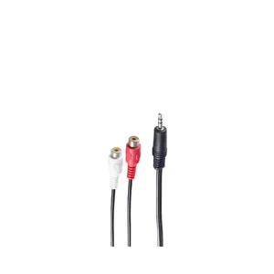 Аудиокабель ShiverPeaks BS30771-1.5 1.5м 3.5мм на 2 x RCA Черный