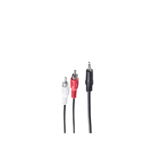 Аудиокабель ShiverPeaks BS30832-10 10м 3.5мм 2 x RCA Черный