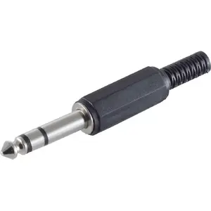 Stereo 3.5mm Plug ShiverPeaks 50100 — plastic housing, 3.5 mm stereo audio connector