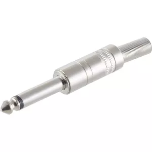 Mono 2‑polu 6,3 mm Jack spraudnis ShiverPeaks 22220506 metāla, 6,3 mm mono savienotājs