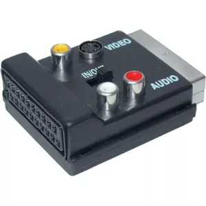 RCA Coupling Adapter ShiverPeaks 3×RCA to 4‑pin Hosiden connector