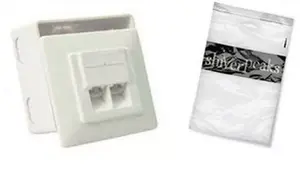 Розетка RJ-45 белая ShiverPeaks BS74251-SET