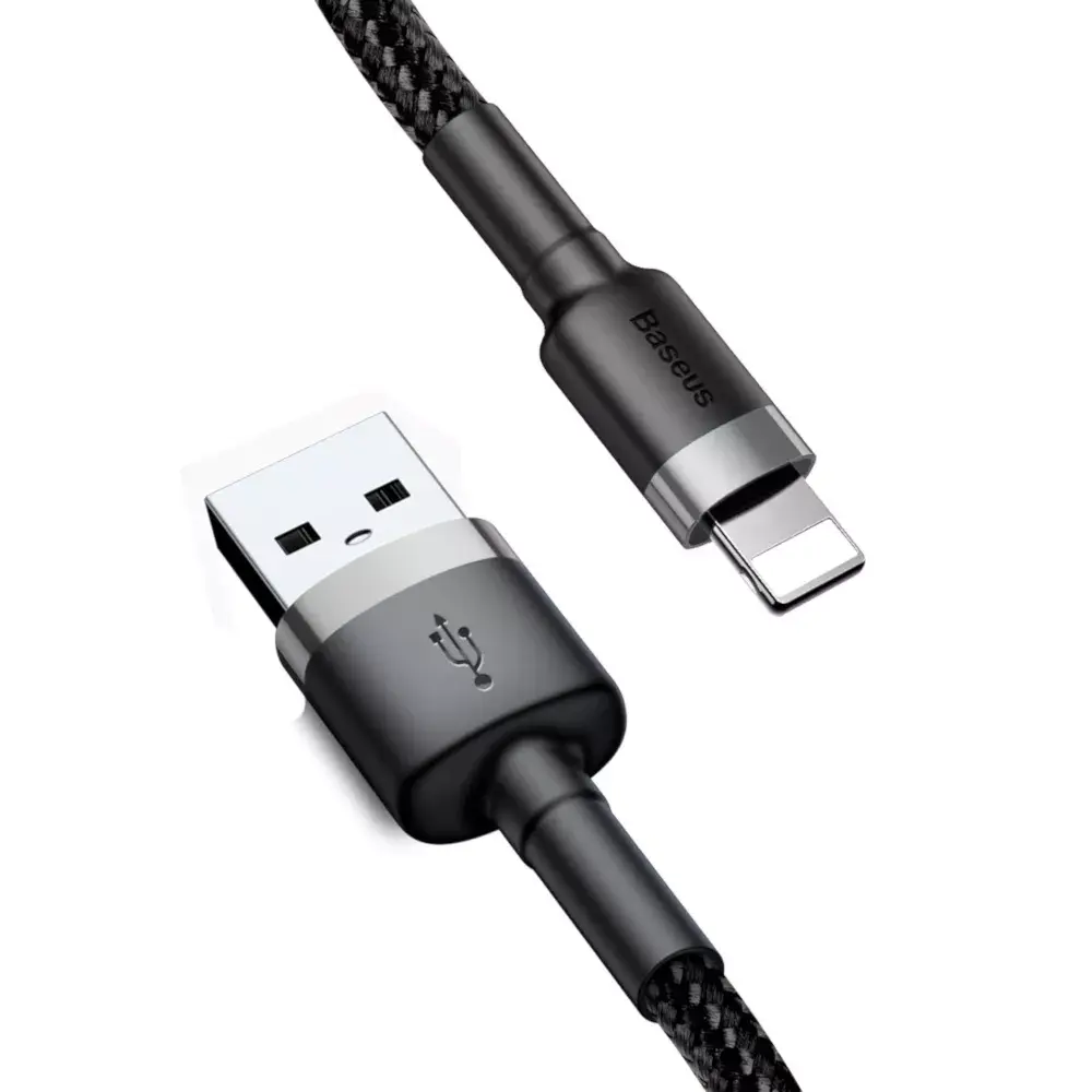 Baseus Cafule USB Lightning kabelis 2A 3m (melns+pelēks) Photo 5
