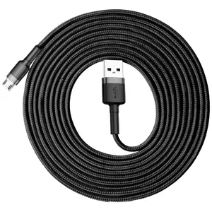 USB Cable Baseus Cafule USB 2.0 3m USB A Micro-USB A Black