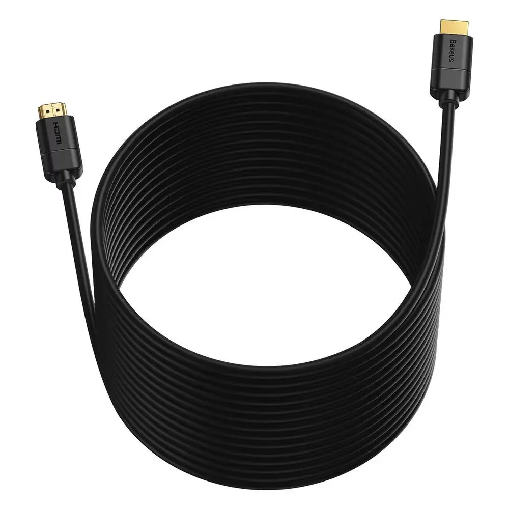 Baseus 2x HDMI 2.0 4K 60Hz kabelis, 3D, HDR, 18Gbps, 2m (melns) Photo 8