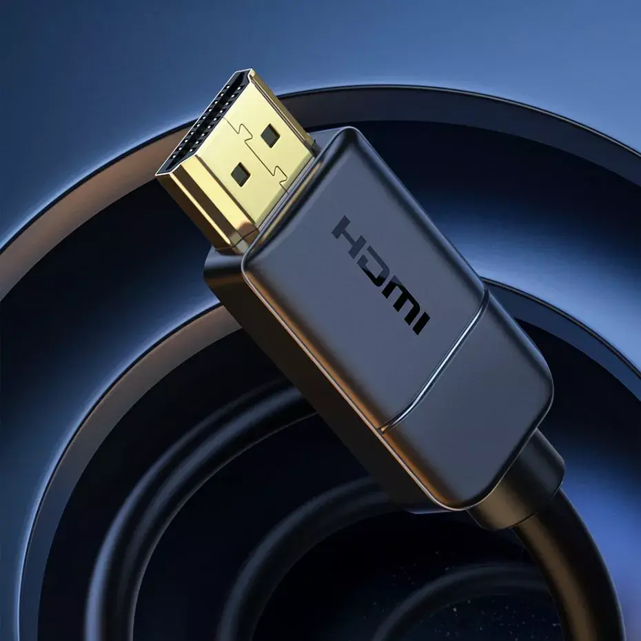 Baseus 2x HDMI 2.0 4K 60Hz kabelis, 3D, HDR, 18Gbps, 3m (melns) Photo 13