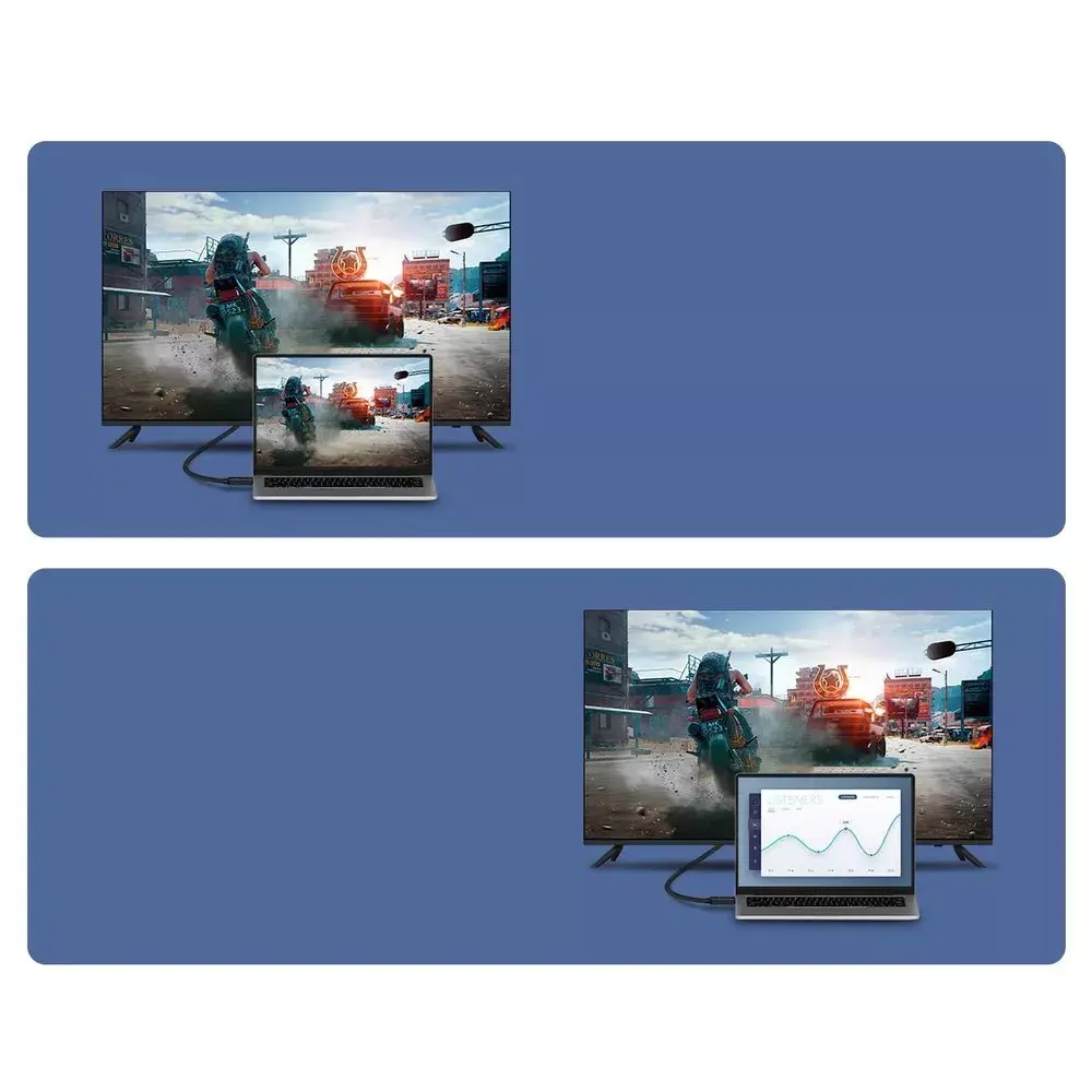 Baseus 2x HDMI 2.0 4K 60Hz kabelis, 3D, HDR, 18Gbps, 3m (melns) Photo 23