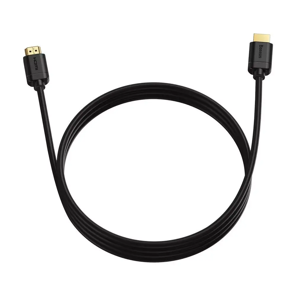 Baseus 2x HDMI 2.0 4K 60Hz kabelis, 3D, HDR, 18Gbps, 3m (melns) Photo 26
