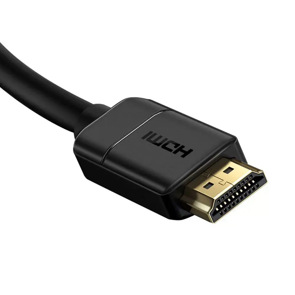 Baseus 2x HDMI 2.0 4K 60Hz kabelis, 3D, HDR, 18Gbps, 3m (melns) Photo 27