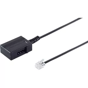 Telephone adapter ShiverPeaks 71050 RJ11 plug to TAE-N coupling, 15 cm cable