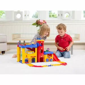 Двухуровневый гаражный игровой набор Viking Toys с лестницей