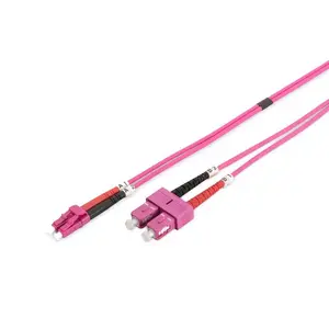 Fibre optic cable Lanview LVO231814 2x SC 2x LC OM4 2 m Purple