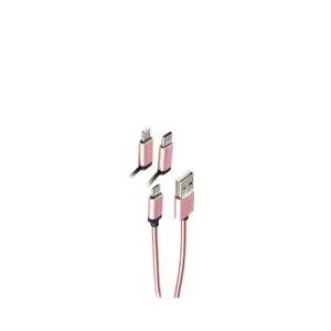 USB Cable ShiverPeaks BS14-50074 1m USB A USB C/Micro-USB B/Lightning