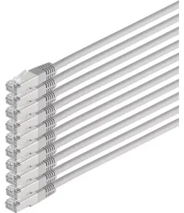 Network cable ShiverPeaks 75711-H-SET10 CAT6 S/FTP PIMF, 4-pair, foil+braid shielding