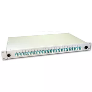 Коробка для сплайсинга Lightwin SPBOX 48G50 OM3 DLC — 48 волокон, 24× DLC мультимод 50/125µm OM3 пигтейл