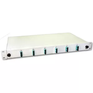 Коробка для сплайса Lightwin LWL 12 волокон 6x DSC многомодовая 50/125µm OM3 с пигтейлами