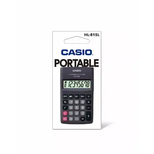 Basic calculator CASIO HL-815L — 8-digit pocket calculator, 24 keys, battery-powered (AA), black, 69.5×118×18 mm