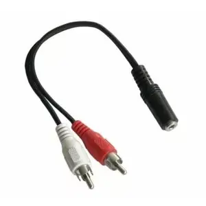 Audio kabelis 3.5 mm stereo vīrietis uz 2×RCA sieviete, 5 m, 2xRCA-3.5SF/02