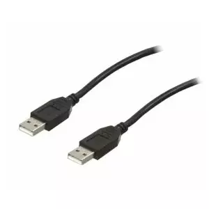 USB A vīrietis — USB A vīrietis kabelis CABLE-140HS 1,8 m — USB A–A datu kabelis, garums 1,8 m