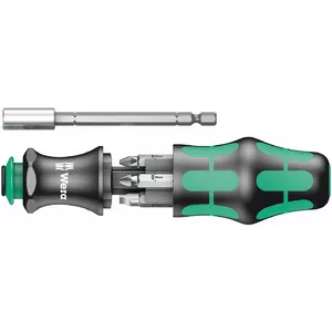 Bit holder with magazine Wera Kraftform Kompakt 28 SB Magnetic — compact bit storage and magnetic bit holder