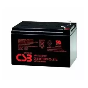 Свинцово-кислотный аккумулятор csb battery HR1251WF2 12V 12.75Ah - герметичный VRLA для резервного и циклического применения