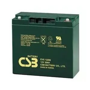 Герметичный свинцово-кислотный аккумулятор csb battery CSB-EVX12200 12В 20А·ч, VRLA, перезаряжаемый