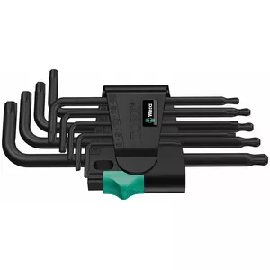 Wera L-key set 967/9 TX 1 BlackLaser, 9 pieces — Torx L-keys