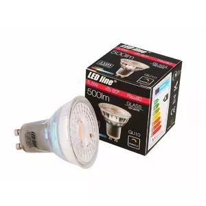 LED spuldze GU10 led line 240621 5.5W 2700K, GU10 pamatne, silti balta