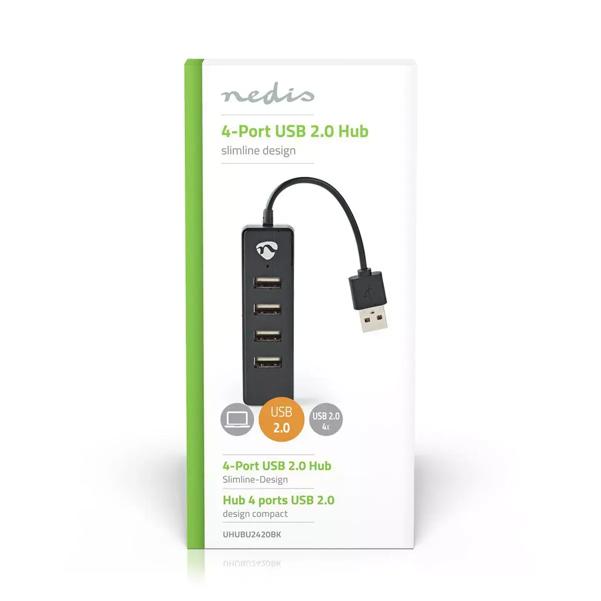 USB Hub Nedis UHUBU2420BK Photo 4