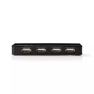 Nedis UHUBU2730BK interfeisa centrmezgls USB 2.0 Melns