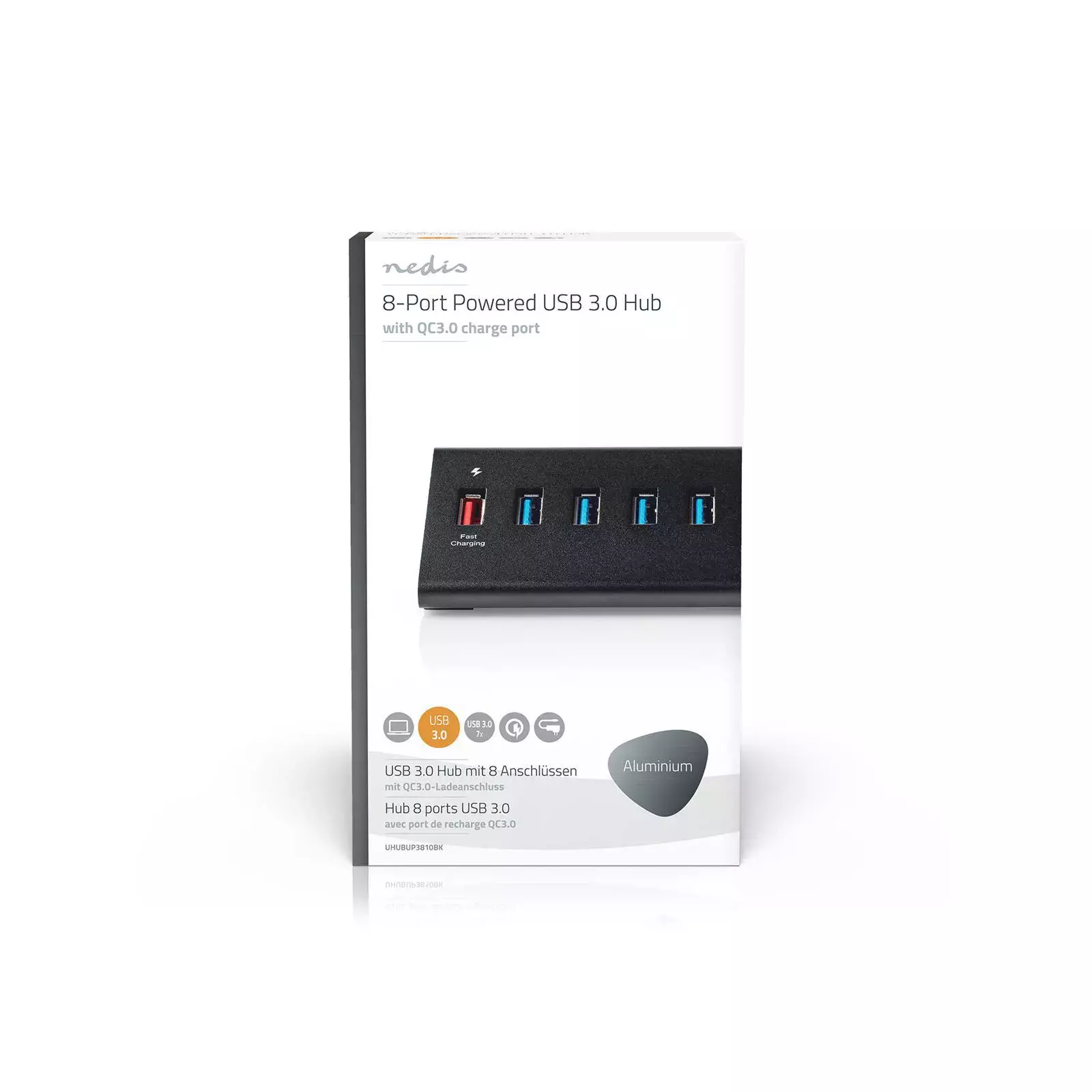 Nedis UHUBUP3810BK interface hub UHUBUP3810BK Photo 1