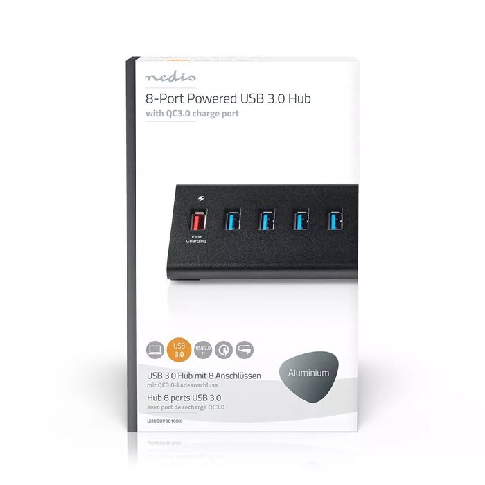 Nedis UHUBUP3810BK interface hub UHUBUP3810BK Photo 1