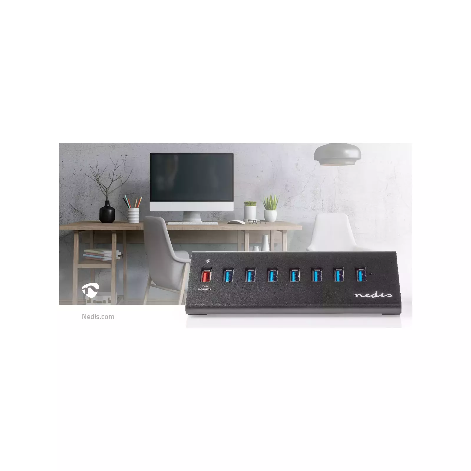 Nedis UHUBUP3810BK interface hub UHUBUP3810BK Photo 11