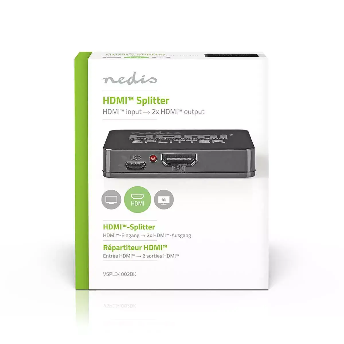 Video Splitter Nedis VSPL34002BK Photo 4