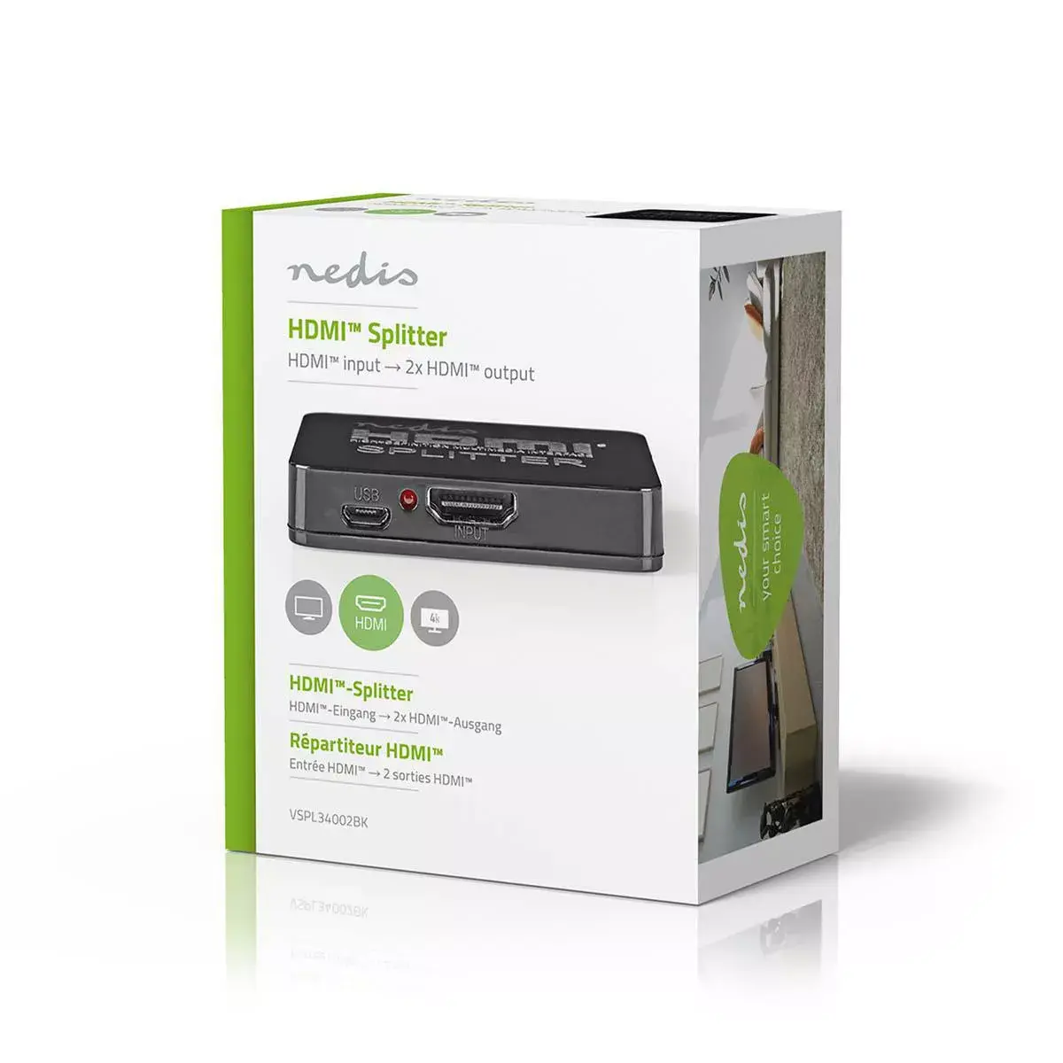 Video Splitter Nedis VSPL34002BK Photo 5