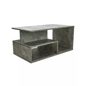 Журнальный стол Top e Shop PRIMA BETON, столешница свободной формы, тауп, 900×510×430 мм, 1 ножка