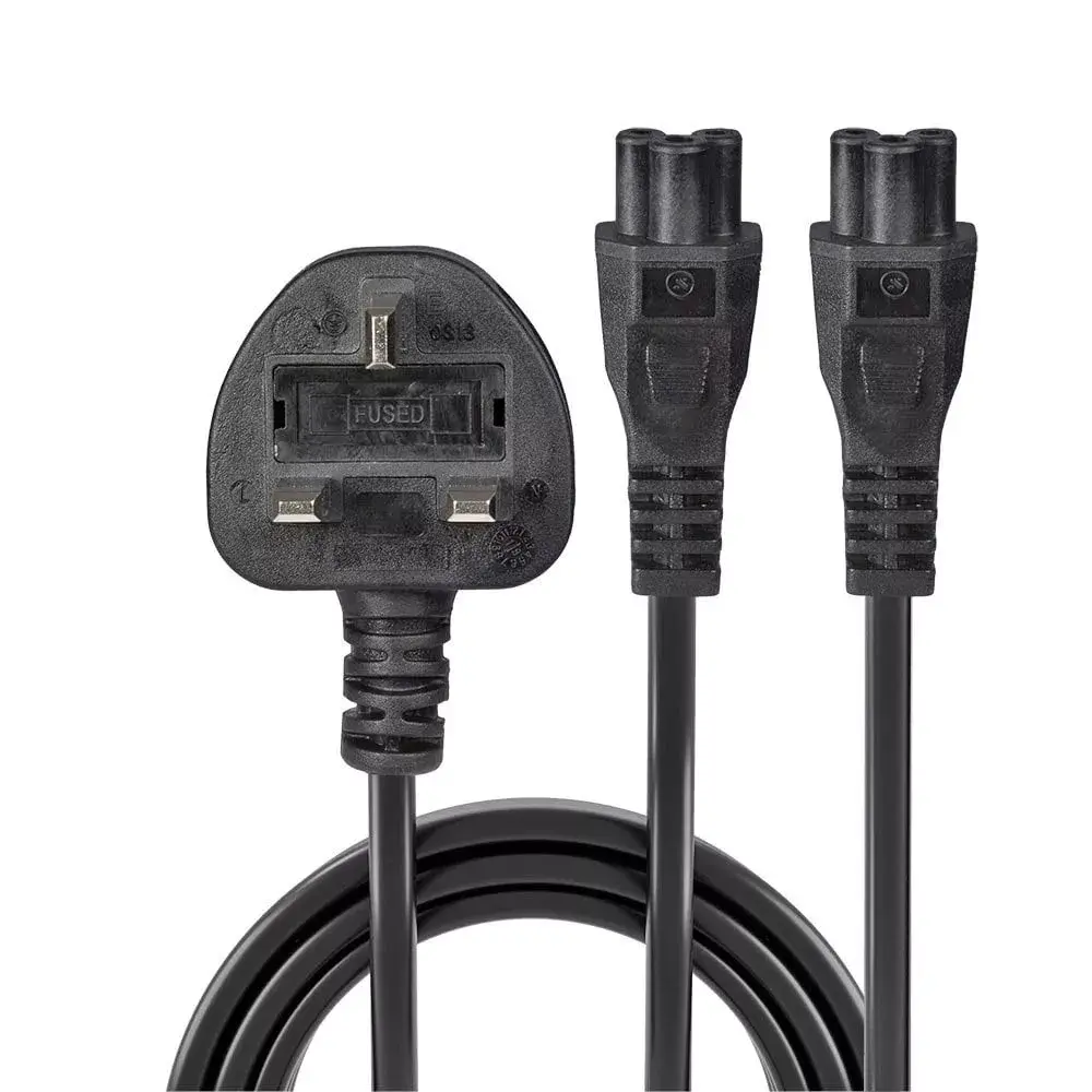 Кабель питания Lindy 2.5 м UK на 2 x IEC C5 Photo 2