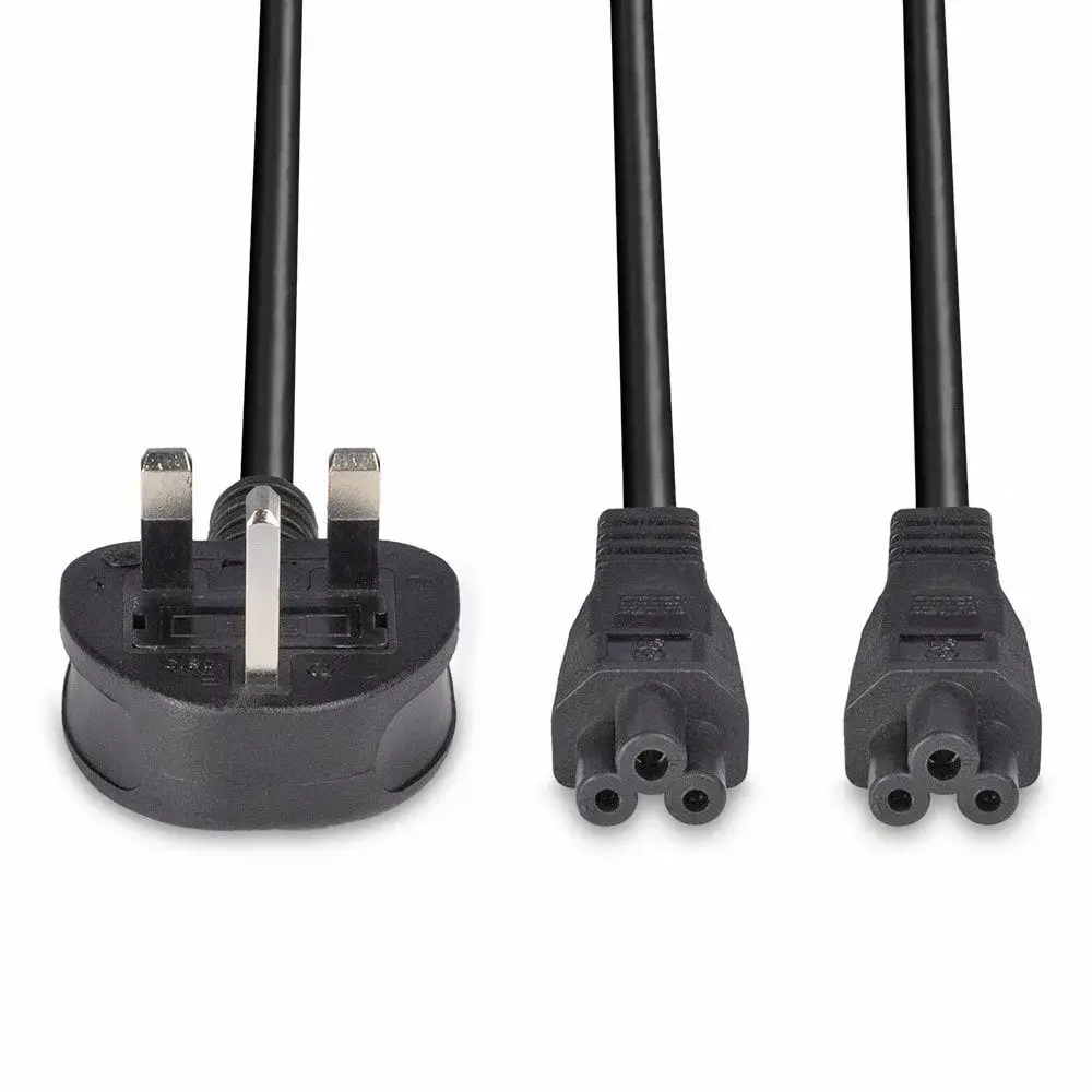 Кабель питания Lindy 2.5 м UK на 2 x IEC C5 Photo 4