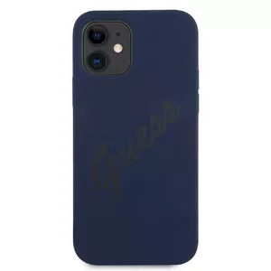 Hardcase GUESS GUHCP12SLSVSBL for iPhone 12 mini 5.4" blue Script Vintage
