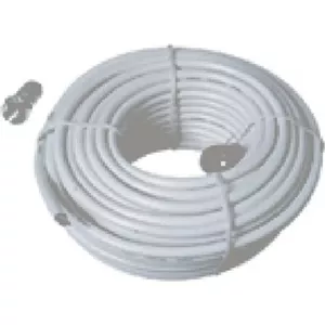 Coaxial Cable ShiverPeaks S/CONN 0.643/3.7, 25 m, SET with 2F-plug and 1 rubber grommet, >75 dB