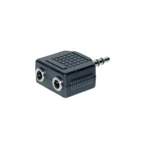 ShiverPeaks 3.5 mm uz 2x 3.5 mm audio adapteris, melns